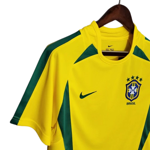 Brazil 2002 Retro Home Jersey - Free customization